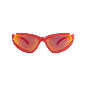 Balenciaga Shield-Frame Bio Injection Sunglasses Red Unisex-Adult